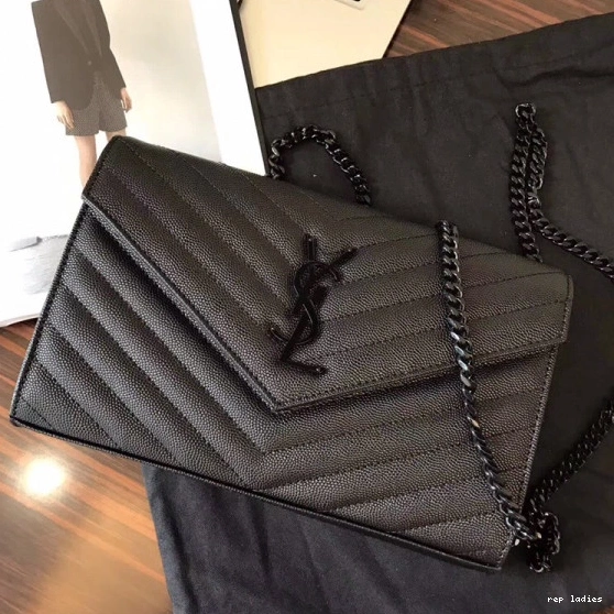 Repzbay REP MATELASSÉ CASSANDRE WALLET YSL CHAIN 0806